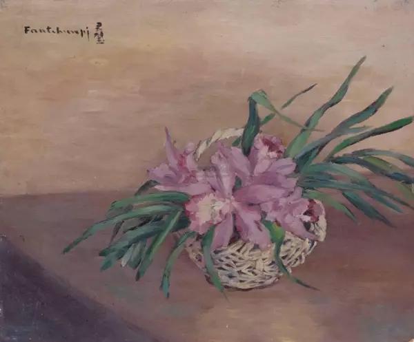 方君璧《蓝中繁花》