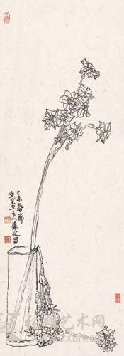 王来文 杯中仙姬 24x67.6cm 2015年 王来文 杯中仙姬 24x67.6cm 2015年