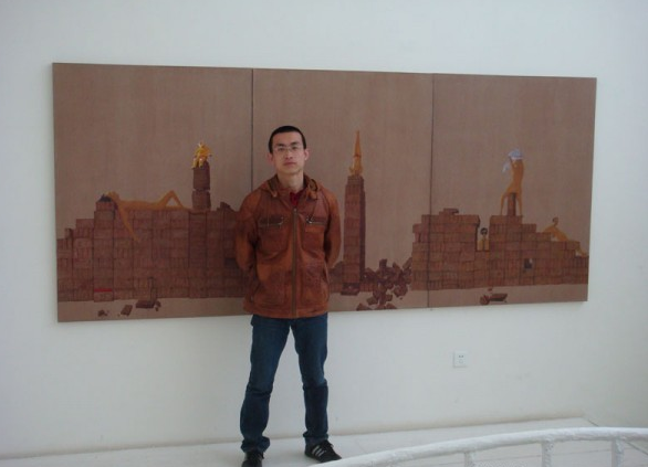  刘智峰和他的油画 《城》