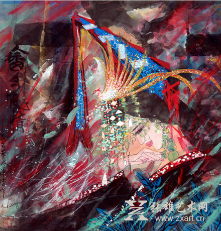 陈沫作品 《畲女凤凰》