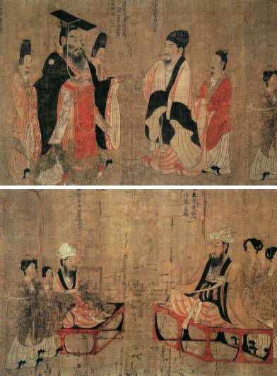 历代帝王图(部分) 历代帝王图(部分)