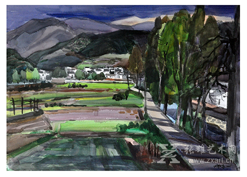 林天喜 《理坑午后风景》