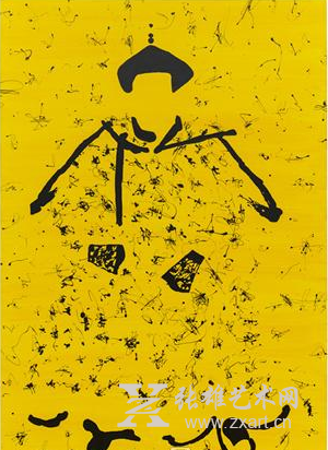 中国皇帝－5 布面油画、綜合材料 200×135cm 2015 王怀庆