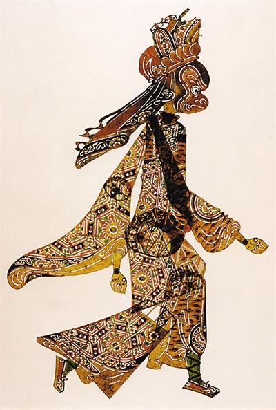 陕西省艺术馆藏皮影《孙悟空》。