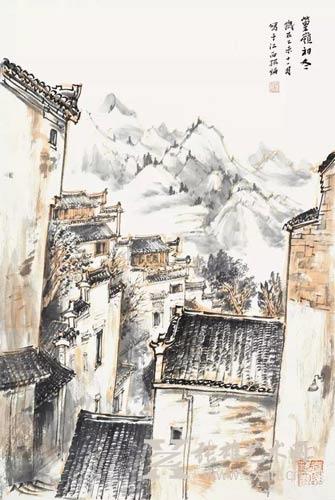 邓绍炳 篁岭初冬 45x68cm 邓绍炳 篁岭初冬 45x68cm