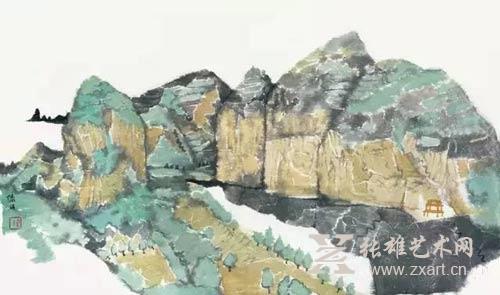 陈端 龙虎山写生之三 43x60cm 陈端 龙虎山写生之三 43x60cm