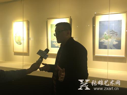 画家沈益群接受张雄艺术网记者采访