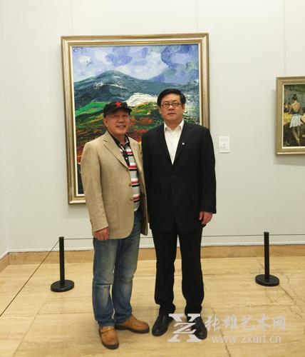 福建收藏文化协会会长原华伍与中国美术家协会党组副书记徐里合影 福建收藏文化协会会长原华伍与中国美术家协会党组副书记徐里合影