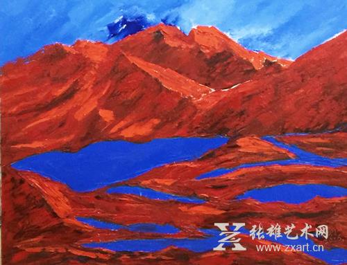 原华伍《蓝系列》作品 原华伍《蓝系列》作品