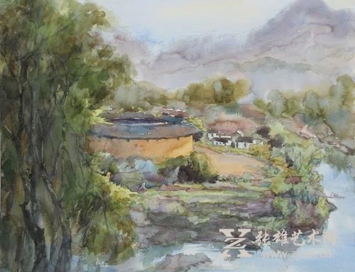 方丽芳 六成楼 60x50cm