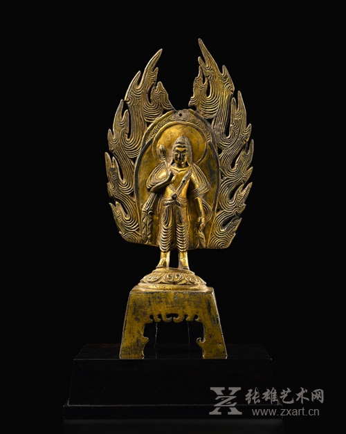 3203 北魏皇兴四年 鎏金铜莲华手菩萨立像估价3,000,000 — 4,000,000港币 3203 北魏皇兴四年 鎏金铜莲华手菩萨立像估价3,000,000 — 4,000,000港币